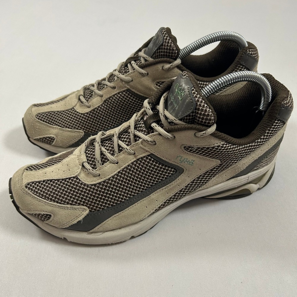 Ryka Radiant Walking Shoes Womens 10‎ Brown Tan Mesh Suede Nitracel Ortholite
